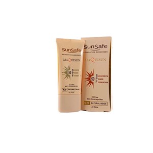 کرم ضدآفتاب رنگی کرم پودری و پرایمری SPF50 مناسب انواع پوست سان سیف 40 میلی لیتری بژ طبیعی N20
