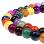 JARTC Natural Multicolor Stripe Agate Beads Round Loose beads for Jewelry Making Diy Bracelet Necklace (6mm)
