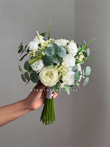 دسته گل مصنوعی عروس دفرمه - سایز کوچک