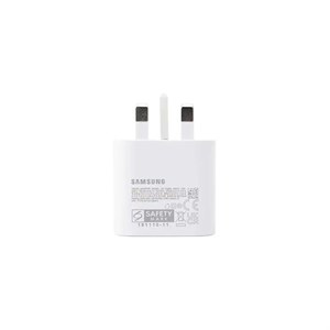 پک شارژر دیواری سامسونگ 25 وات مدل EP-TA800 سفید