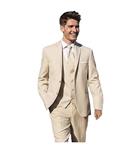 YSMO Men's 3 Pieces Men Suits Wedding Suits for Men Groom Blazer Jacket & Vest & Pants