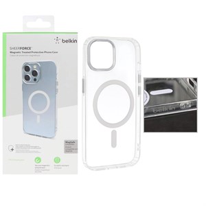قاب گوشی belkin شفاف Magsafe مدل iPhone 15 / iPhone 14 / iPhone 13