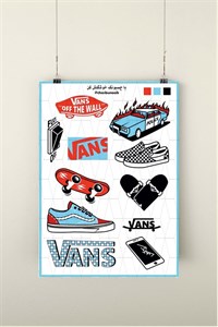 استیکر پک vans 