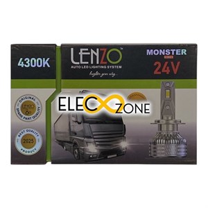 لامپ هدلایت خودرو لنزو مدل مانستر Monster 4300K 24V