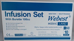 میکروست پزشکی WEBEST ست تزریق دقیق با کنترل جریان مایعات