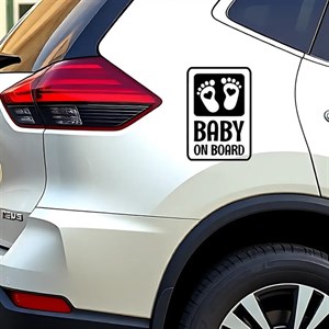 برچسب خودرو طرح BABY on Board کد 161