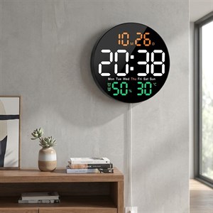 ساعت دیواری دیجیتال مدل ریموت کنترل دار کد DS-5501