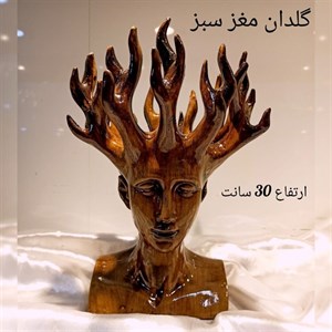 گلدان مغز سبز طرح چوب
