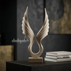 مجسمه دکوری رزینی طرح بال ازادی
