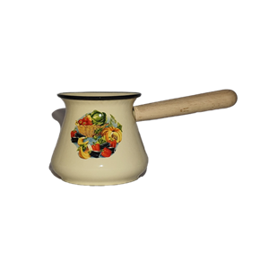 روغن داغ‌کن لعابی دسته چوبی ۱ لیتری طرح کدو