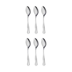 قاشق چای خوری صنایع استیل ایران مدل والنتینا بسته 6 عددی