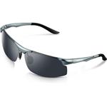 TOREGE Men's Sports Style Polarized Sunglasses Al-Mg Metal Frame Glasses M291