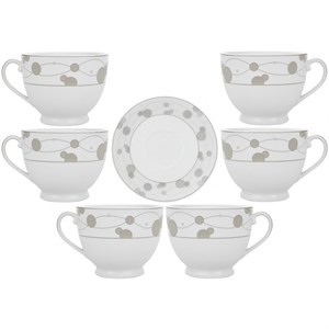 ست فنجان و نعلبکی 12 پارچه 6 نفره مدل ELS کد CPT-212