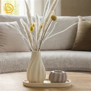 ست دکوری 3 تکه موج کرم قهوه ای