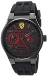 Ferrari Men's 'Speciale' Quartz Stainless Steel and Rubber Casual Watch, Color Black (Model: 830431)
