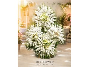 تاج گل شرکت افتتاحیه سه طبقه رسمی برای مراسم آغاز فعالیت