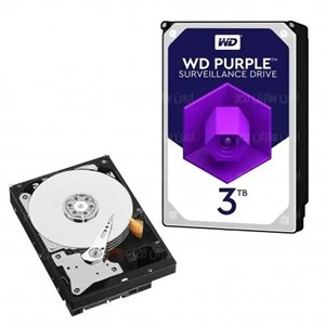 هارد اینترنال وسترن دیجیتال NEW مدل WD 3TB PURPLE بنفش گارانتی آرتی