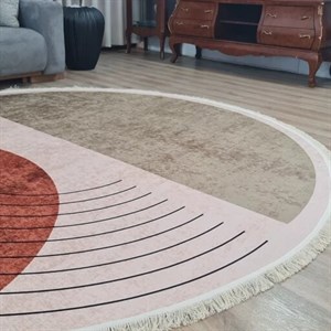 فرش چاپی گرد کودک مخمل طرح بیک u657 (پس کرایه)