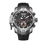 Reef Tiger Men's Sport Watches Stainless Steel Case Rubber Strap Military Watches RGA3532