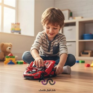 ماشین فلزی فراری F80 مدل 2201A-26 (سایز بزرگ ۱:۲۲)