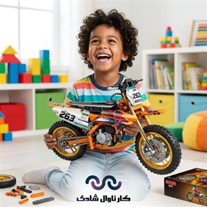 لگو طرح موتور کراس KIYUI مدل 8704 مقیاس 1:8