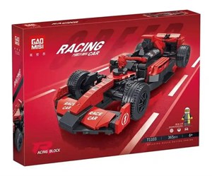 لگو ماشین فرمول ۱ قرمز مدل T1103 سری Racing | ۳۶۵ قطعه سایز بزرگ