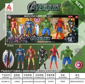 ست ۵ عددی فیگور قهرمانان اونجرز (Avengers) مدل ۳۰۹۹-۱۸ – سایز بزرگ