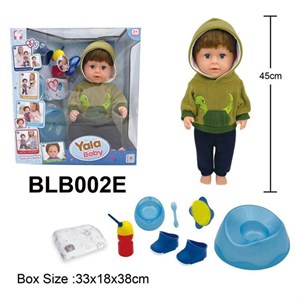 عروسک بی‌بی جیش‌کن Yala Baby مدل BLB002E | عروسک کامل ۴۵ سانتی‌متری با لوازم