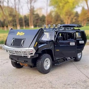 ماکت فلزی هامر Hummer H2 مدل K1-07 | مقیاس بزرگ 1:18، موزیکال و چراغ‌دار 🦾🔥