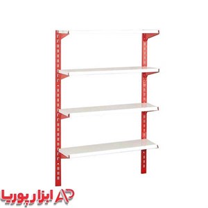 ست قفسه فروشگاهی پایه 1.5 متری 4 طبقه سایز 25 95