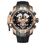 Reef Tiger Mens Military Watches with Rubber Strap Sport Watch Complicated Automatic Watches RGA3503