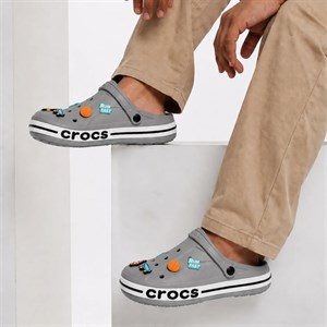 کراکس دمپایی مردانه پلاس crocs plus رنگ طوسی کد 1492