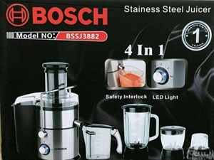 آبمیوه گیری بوش BSSJ3882 چهارکاره گلو استیل
