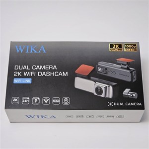 دوربین ثبت وقایع ویکا مدل V8 دو لنزه QUAD HD 2K با وایفای