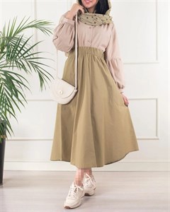 دامن زنانه لینن جیب دار گیلدارستامد