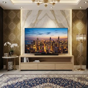 میز تی وی آروینطراحی اسپرت با روکش طبیعی بلوط
