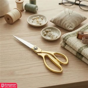 قیچی خیاطی دسته طلایی مدل 23LH027