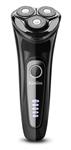 Kissliss Electric Shaver 100% Waterproof Rotary Razor USB Quick Rechargeable with LED Digital Display - Model KLS7110