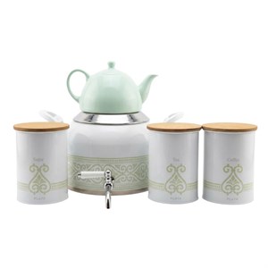ست کتری و قوری کیتچن ورپلاتا مدل matcha persia گنجایش کتری 6 لیتر گنجایش قوری 0.5 لیتر مجموعه 5 عددی