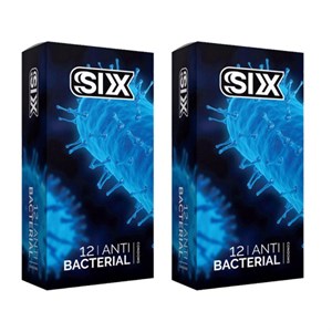 کاندوم سیکس مدل Anti Bacterial مجموعه 2 عددی