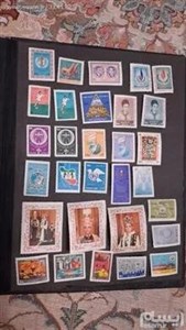 تعداد 38 تمبر سال کامل 1347 محمدرضاپهلوی