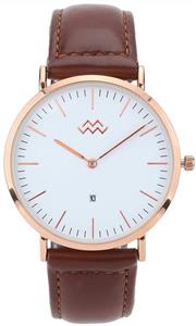 Mio Marino Mens Leather Watch - Fashion Wrist Watches for Men - Classic Mens Dress Watch