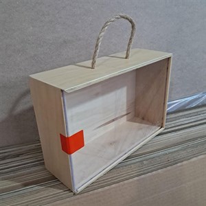 جعبه هدیه با درب طلق