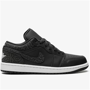 کتونی نایک ایرجردن ۱ بدون ساق الفنت مشکی Nike Air jordan 1 Low Black Elephant