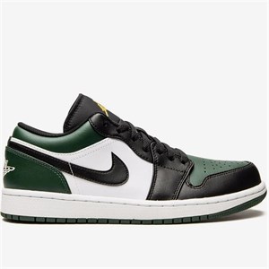 کتونی نایک ایرجردن ۱ بدون ساق سبز تو Nike Air Jordan 1 Low Green Toe