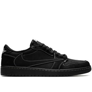کتونی نایک ایرجردن ۱ بدون ساق ترویس اسکات مشکی بلک فانتوم Nike Air Jordan 1 Low Travis Scott