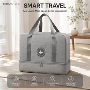 ساک مسافرتی لباس و کفش برزنتی TRAVEL BAG (پرداخت درب منزل / ارسال رایگان یا تخفیف برای پرداخت کارت به کارت)