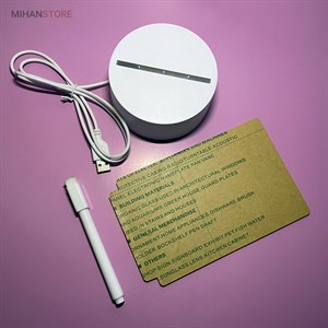 چراغ خواب سه بعدی Creative Visualization (پرداخت درب منزل / ارسال رایگان یا تخفیف برای پرداخت کارت به کارت)