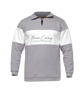 بلوز دورس نیم زیپ دو رنگ کد 46353 - XL (پرداخت درب منزل / ارسال رایگان یا تخفیف برای پرداخت کارت به کارت)