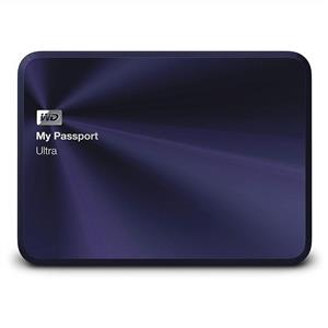 WD 3TB Blue-Black My Passport Ultra Metal Edition Portable External Hard Drive - USB 3.0 - WDBEZW0030BBA-NESN 